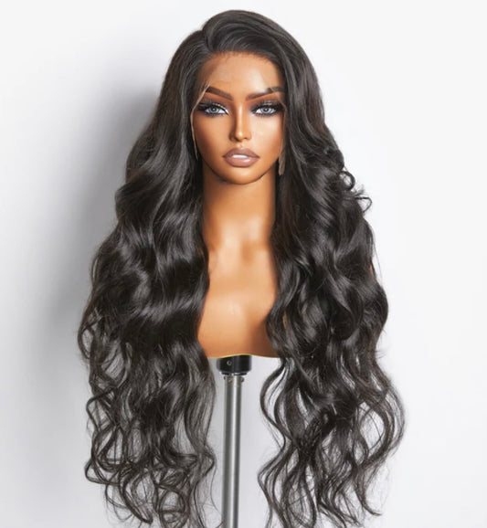 HD 13x4 Virgin frontal wig (180% density)